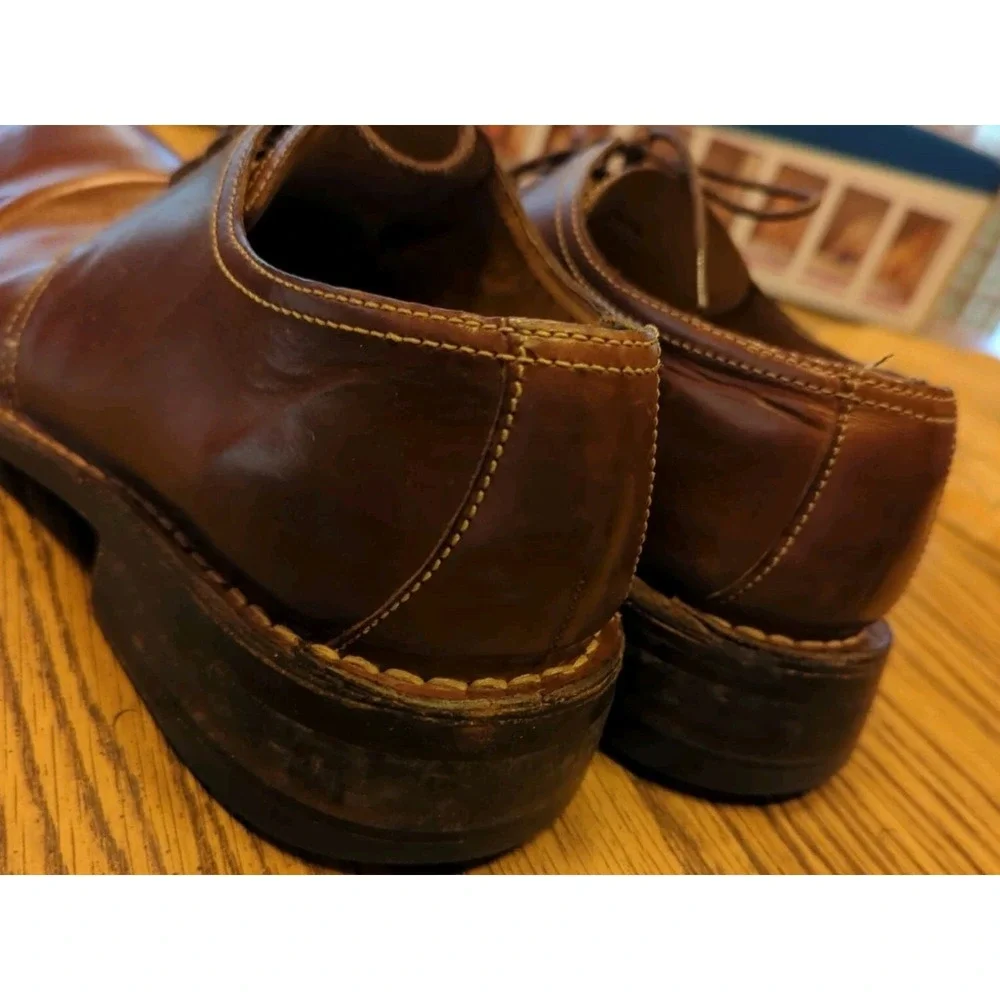 Men's 9.5 M Cole Haan Brown Chestnut‎ Leather Comfort Dress Shoes